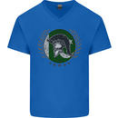 Pakistan Bodybuilding Gym Training Pakistani Mens V-Neck Cotton T-Shirt Royal Blue