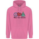 Peace Love Christmas Xmas Childrens Kids Hoodie Azalea