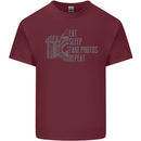 Photography Eat Sleep Photos Photographer Mens Cotton T-Shirt Tee Top Maroon