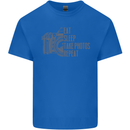 Photography Eat Sleep Photos Photographer Mens Cotton T-Shirt Tee Top Royal Blue