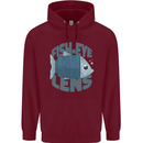 Photography Funny Fisheye Lens Photographer Childrens Kids Hoodie Maroon