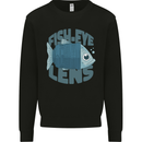 Photography Funny Fisheye Lens Photographer Mens Sweatshirt Jumper Black