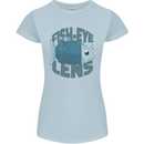 Photography Funny Fisheye Lens Photographer Womens Petite Cut T-Shirt Light Blue