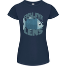 Photography Funny Fisheye Lens Photographer Womens Petite Cut T-Shirt Navy Blue