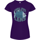 Photography Funny Fisheye Lens Photographer Womens Petite Cut T-Shirt Purple