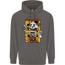 Pick Your Poison Beer Alcohol Skull Skeleton Mens 80% Cotton Hoodie Charcoal