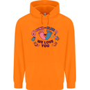 Pink or Blue New Baby Pregnancy Pregnant Mens 80% Cotton Hoodie Orange