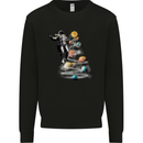 Planets Christmas Tree Space Astronaut Xmas Mens Sweatshirt Jumper Black