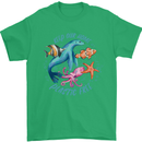 Plastic Free Climate Change Octopus Ocean Fish Mens T-Shirt 100% Cotton Irish Green