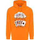 Poker Dream Big Mens 80% Cotton Hoodie Orange