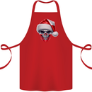 Poland Christmas Skull Xmas Polish Biker Flag Cotton Apron 100% Organic Red