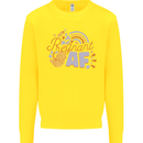 Pregnant AF New Baby Pregnancy Mum Kids Sweatshirt Jumper Yellow