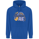 Pregnant AF New Baby Pregnancy Mum Mens 80% Cotton Hoodie Royal Blue