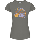 Pregnant AF New Baby Pregnancy Mum Womens Petite Cut T-Shirt Charcoal