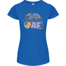 Pregnant AF New Baby Pregnancy Mum Womens Petite Cut T-Shirt Royal Blue