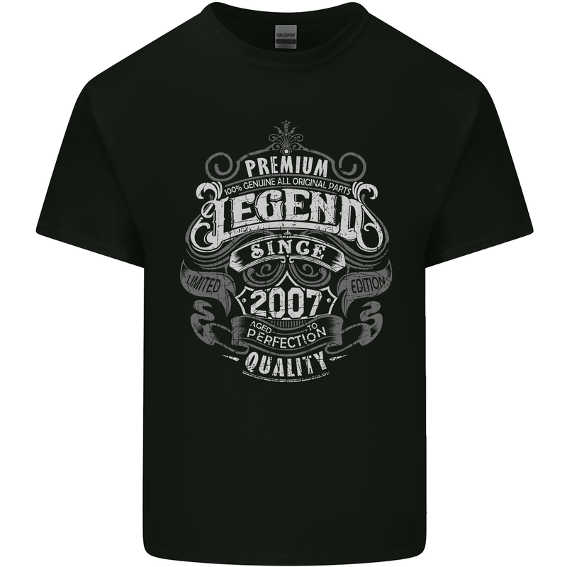 Premium Legend 16th Birthday 2007 Mens Cotton T-Shirt Tee Top Black