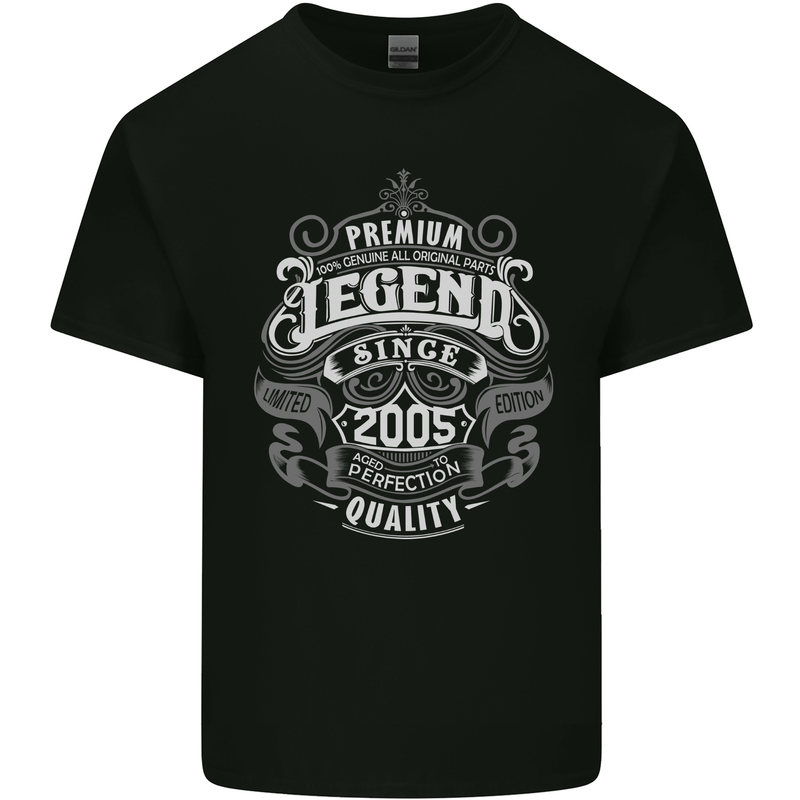 Premium Legend 18th Birthday 2005 Mens Cotton T-Shirt Tee Top Black
