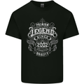 Premium Legend 21st Birthday 2002 Mens Cotton T-Shirt Tee Top Black