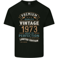 Premium Vintage 50th Birthday 1973 Mens Cotton T-Shirt Tee Top Black