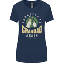 Promoted to Grandad Est. 2025 Womens Wider Cut T-Shirt Navy Blue