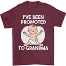 Promoted to Grandma Funny Baby Boy Girl Mens T-Shirt 100% Cotton Maroon