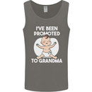 Promoted to Grandma Funny Baby Boy Girl Mens Vest Tank Top Charcoal