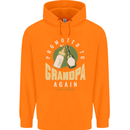 Promoted to Grandpa Est. 2025 Childrens Kids Hoodie Orange