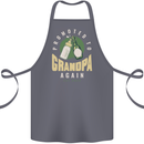 Promoted to Grandpa Est. 2025 Cotton Apron 100% Organic Steel