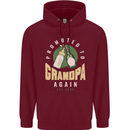 Promoted to Grandpa Est. 2026 Mens 80% Cotton Hoodie Maroon