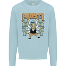 Prost German Oktoberfest Beer Mens Sweatshirt Jumper Light Blue