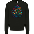 Psychedelic Magic Mushrooms Trippy LSD Mens Womens Kids Unisex Black Kids Sweatshirt
