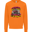 Quad Biking Adrenaline ATV Biker Off Road Mens Sweatshirt Jumper Orange