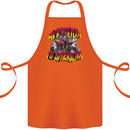 Quad Biking Adrenaline Off Road ATV Biker Cotton Apron 100% Organic Orange