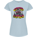 Quad Biking Adrenaline Off Road ATV Biker Womens Petite Cut T-Shirt Light Blue