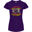 Quad Biking Adrenaline Off Road ATV Biker Womens Petite Cut T-Shirt Purple