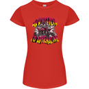 Quad Biking Adrenaline Off Road ATV Biker Womens Petite Cut T-Shirt Red