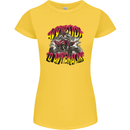 Quad Biking Adrenaline Off Road ATV Biker Womens Petite Cut T-Shirt Yellow