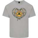 RPG Heart Role Play Games Dice Mens Cotton T-Shirt Tee Top Sports Grey