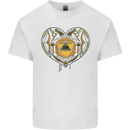 RPG Heart Role Play Games Dice Mens Cotton T-Shirt Tee Top White