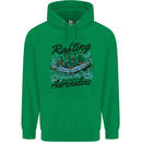 Rafting Get Soaked in Adrenaline White Water Childrens Kids Hoodie Irish Green