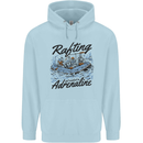 Rafting Get Soaked in Adrenaline White Water Childrens Kids Hoodie Light Blue