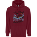 Rafting Get Soaked in Adrenaline White Water Childrens Kids Hoodie Maroon