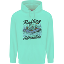 Rafting Get Soaked in Adrenaline White Water Childrens Kids Hoodie Peppermint