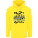 Rafting Get Soaked in Adrenaline White Water Childrens Kids Hoodie Yellow