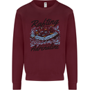 Rafting Get Soaked in Adrenaline White Water Kids Sweatshirt Jumper Maroon