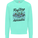 Rafting Get Soaked in Adrenaline White Water Kids Sweatshirt Jumper Peppermint