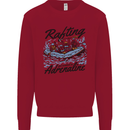 Rafting Get Soaked in Adrenaline White Water Kids Sweatshirt Jumper Red