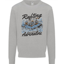 Rafting Get Soaked in Adrenaline White Water Kids Sweatshirt Jumper Sports Grey