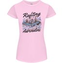 Rafting Get Soaked in Adrenaline White Water Womens Petite Cut T-Shirt Light Pink