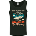 Real Grandmas Go Kayaking Funny Kayak Mens Vest Tank Top Black